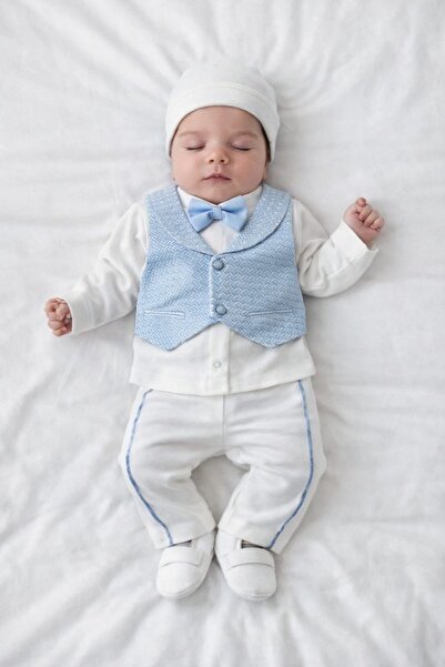 Panfilia طقم زفاف مولوت للأولاد الصغار مع سترة وربطة عنق وأحذية