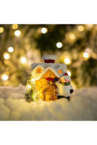FAMİLY LED Christmas house - 3 types - 8 x 6 x 8.5 cm