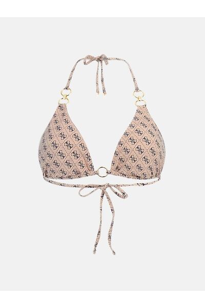 Guess 4G Logo triangle bikini top