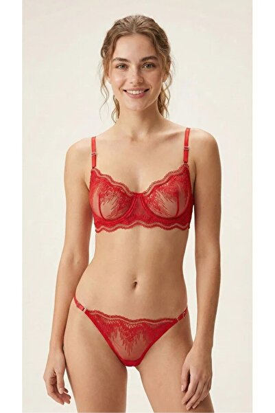 DOSESA Women's Soft Lace Bralet Set Brode Bra Panty Comfortable Stylish Under...