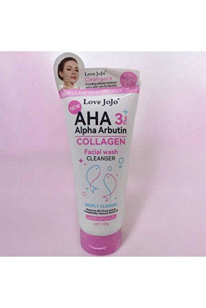 LOVE JOJO غسول الوجه AHA3+ ألفا أربوتين كولاجين 190 جرام - لتنقية المسام وإزا...