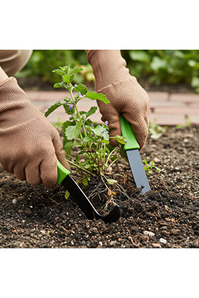Garden of Eden Set of 2 garden weeding knives, 20 cm, stainless steel, non-sl...