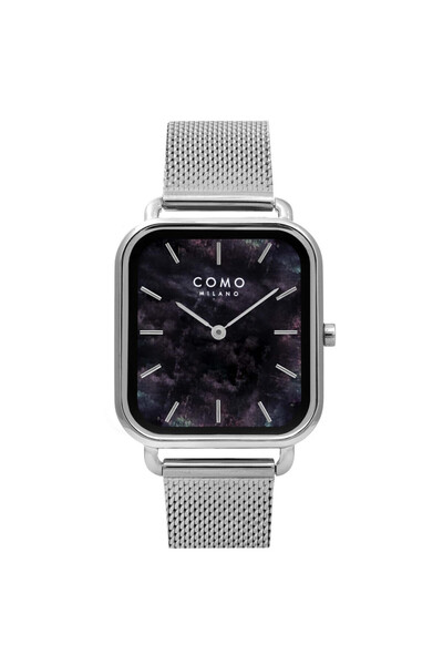 Como Milano Como Milano watch, silver stainless steel, rectangular case, 28x3...