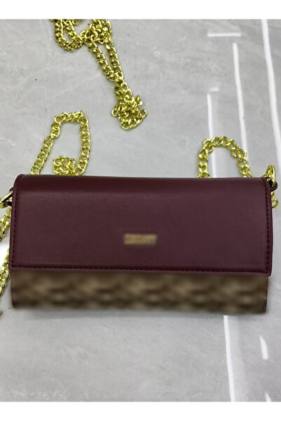 Generic Flap Shoulder Crossbody, Chain bag, burgundy