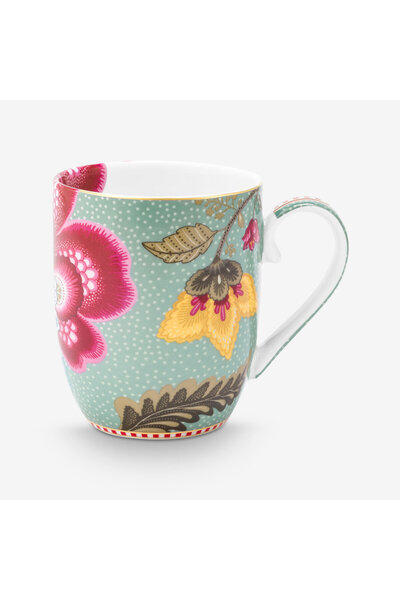 Pip Studio Fantasy Blooming Tales Blue Porcelain Mug 145 ml