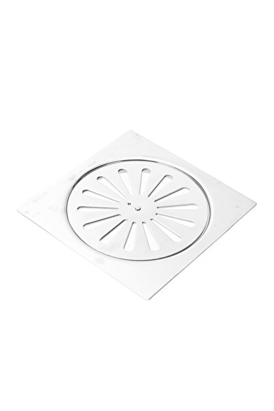 Lawazim Stainless Steel Floor Drain 175g - 12x12cm - Universal Size Durable A...