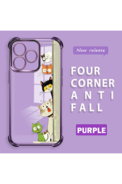 Hontinga Realme Note 50 Compatible Camera Protected Transparent Soft Silicone...