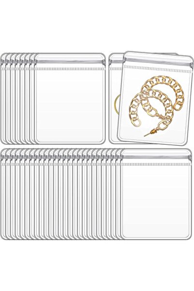 Arabest 100 قطعة من أكياس بلاستيكية شفافة مضادة للصدأ قابلة لإعادة الإغلاق، م...