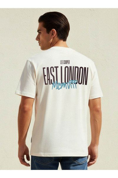 Lee Cooper Men Regular Fit Crew Neck Short Sleeve Logo Print T-shirt