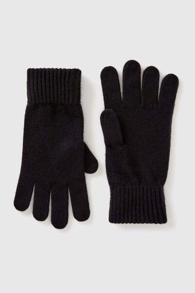 United Colors of Benetton Mănuși negre din lână pentru bărbați Cod model: 120...