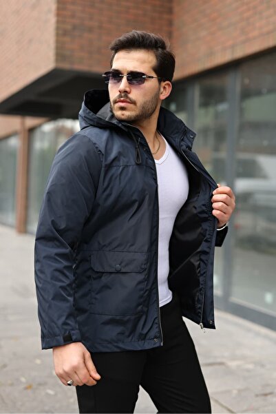 BERMUDA Men's Water and Wind Resistant Hooded Raincoat Windbreaker