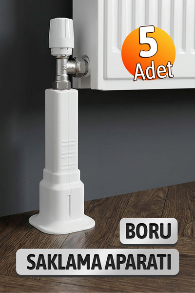 Badem10 (5 ШТУК) Регульований пластиковий кронштейн для зберігання труб радіа...