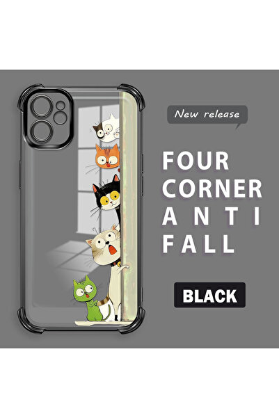 Hontinga iPhone 11 Compatible Camera Protected Transparent Soft Silicone Phon...