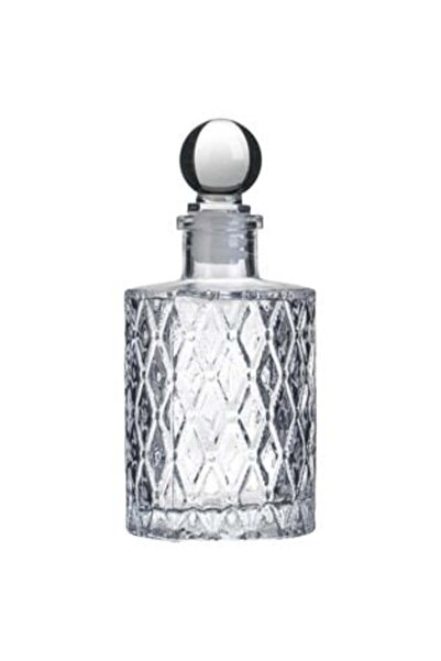 OEM Transparent Liquor Bottle Cylindrical with Diamond Relief Pattern 150 ml