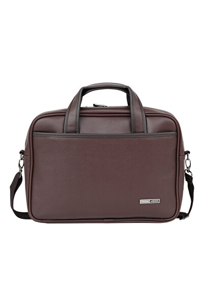 PARAJOHN حقيبة كتف للكمبيوتر المحمول من الجلد الصناعي PVC مقاس 14 بوصة من Par...