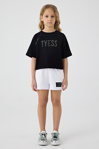 Tyess BG Store Μαύρο μπλουζάκι για κορίτσι