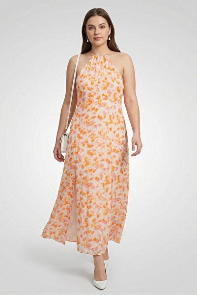 Maje Women Floral Print Maxi Dress, Multicolor