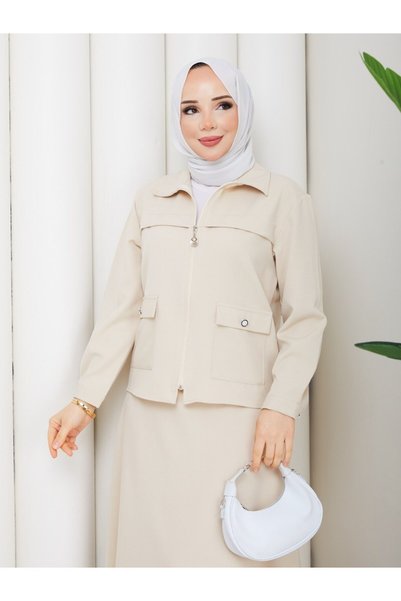 Rema ALİNA FERMUARLI TAŞ DÜĞMELİ ETEKLİ TAKIM