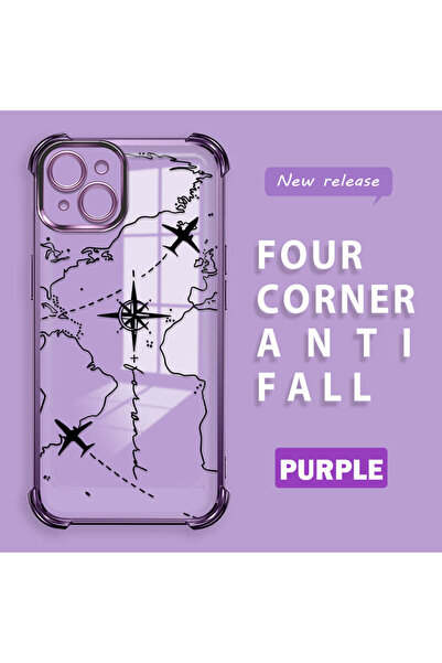 Hontinga iPhone 15 Plus Compatible Camera Protected Transparent Soft Silicone...