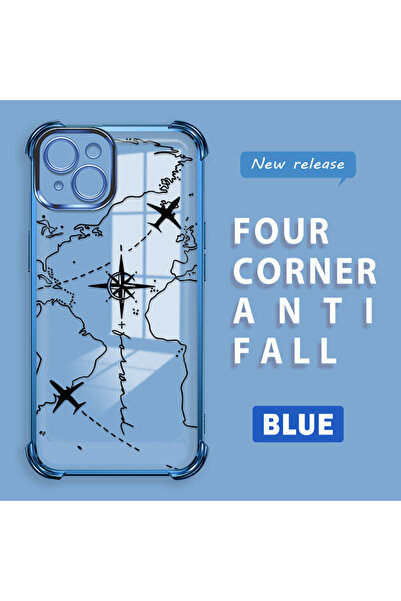 Hontinga iPhone 14 Plus Compatible Camera Protected Transparent Soft Silicone...