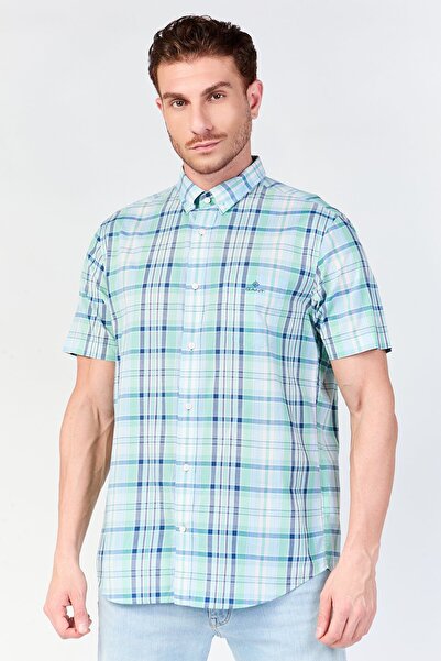 Gant Men Regular Fit Checkered Long Sleeve Casual Shirt, Multicolor