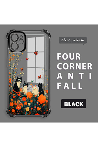 Hontinga iPhone 11 Compatible Camera Protected Transparent Soft Silicone Phon...