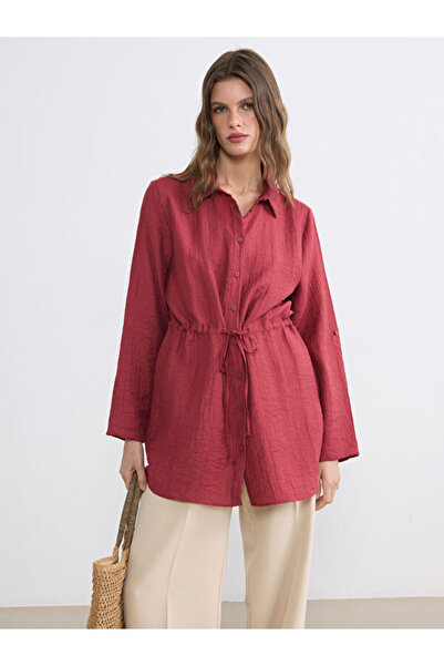 LC Waikiki Textured Shirred Women's Shirt Tunic from Uzg Store for Style Enth...