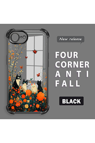 Hontinga iPhone 16E Compatible Camera Protected Transparent Soft Silicone Pho...