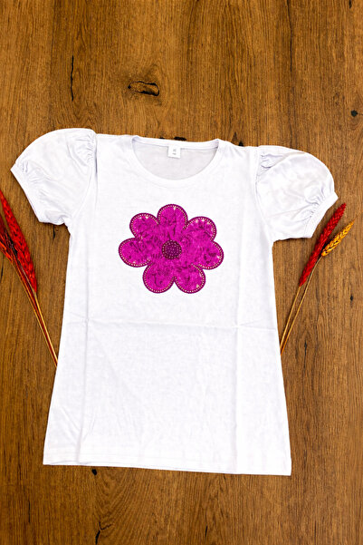 ÇLM STORE Κοριτσίστικο χτενισμένο βαμβάκι με σχέδιο μαργαρίτας