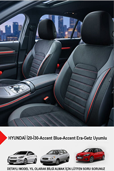 GM-DESIGN Alcantara Series Luxury Car Seat Cover - (Compatible with Hyundai İ...