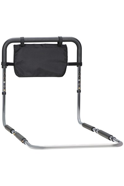 OEM Ρυθμιζόμενη λαβή κρεβατιού, ατσάλι/EVA, ασημί/γκρι, 87 x 51.5 x 45-55 εκ.