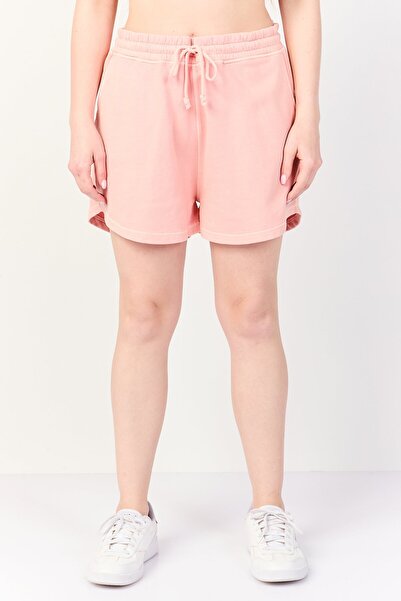 Gant Women Embroidered Logo Basic Shorts, Peach