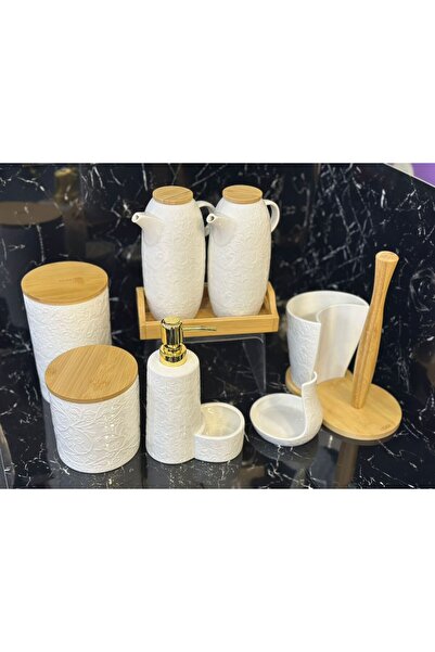pırıltı home PORSELEN MUTFAK SETİ (5 PARÇA)
