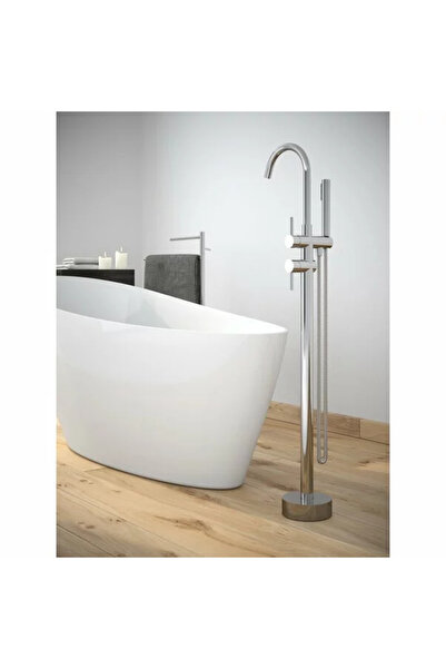 Besco Baterie cada montaj pe pardoseala Illusion crom lucios