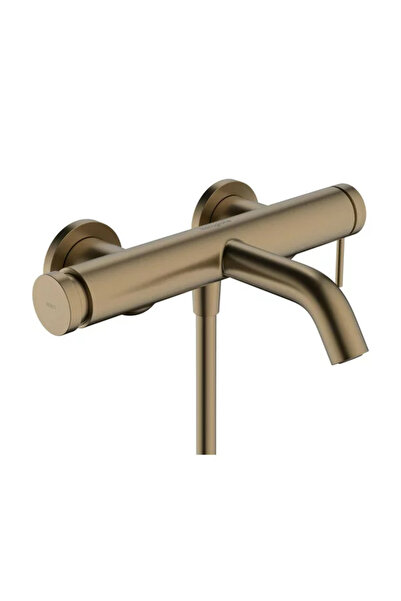 Hansgrohe Tecturis S brushed bronze bath and shower mixer