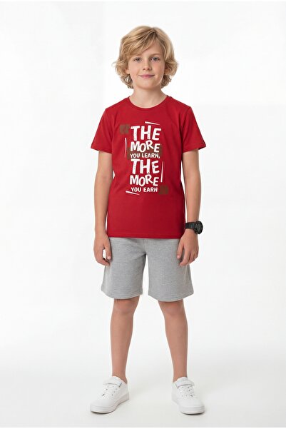 panios kids Μπλουζάκι με στρογγυλή λαιμόκοψη και κάπρι παντελόνι The More Pri...