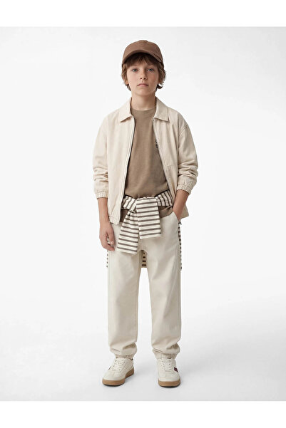 Koton Pantaloni jogger din bumbac cu talie cu șireturi și buzunare