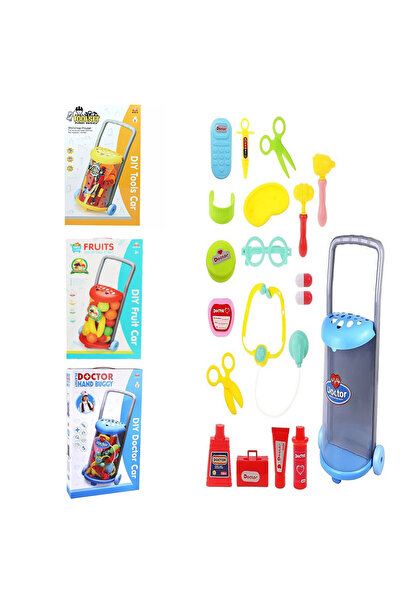 Toybox مجموعة ألعاب الطبيب التظاهرية، عربة ألعاب طبية مع ملحقاتها، هدية للأطف...