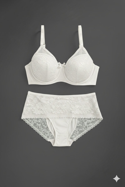 Tılsım Lingerie Dantelli Dolgusuz C Cup Sütyen Takımı