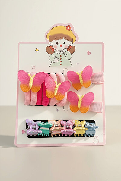 TAKIŞTIR Σετ από λαστιχένιες αγκράφες και πλαϊνές αγκράφες με φιγούρες πεταλο...