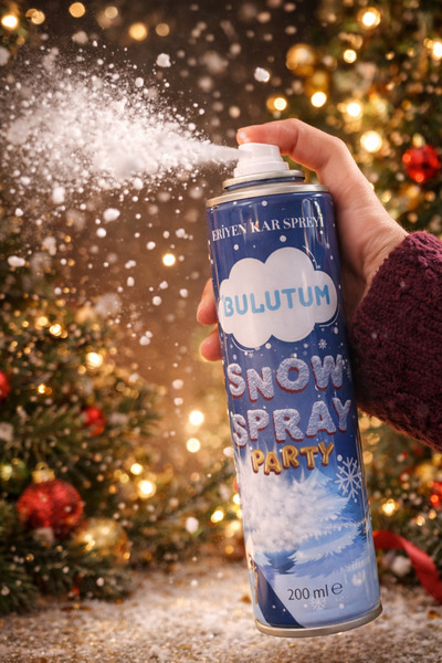 Happyewent Bulutum Eriyen Kar Spreyi 200 ml – Snow Spray Party Yapay Kar Spreyi