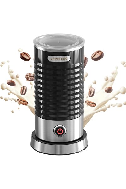 Lepresso Hot & Cold Milk Frother 100ML 450W, One-Touch Operation, Non-Stick M...