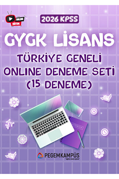 Pegem Akademi Yayıncılık 2026 KPSS Lisans GYGK Türkiye Geneli Online Deneme S...