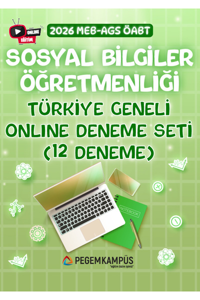 Pegem Akademi Yayıncılık 2026 MEB-AGS ÖABT Sosyal Bilgiler Öğretmenliği Türki...