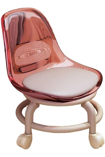 Arabest All‑in‑One Clear Acrylic Rotating Stool – Silent, Stylish, and Versatile