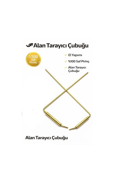 MurayTekno %100 Saf Pirinç Alan Tarayıcı Çubuğu|El Yapımı Profesyonel Define ...