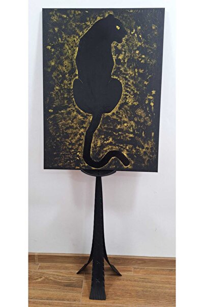 Yellow Tulip Black Panther Painting - 60*80 cm