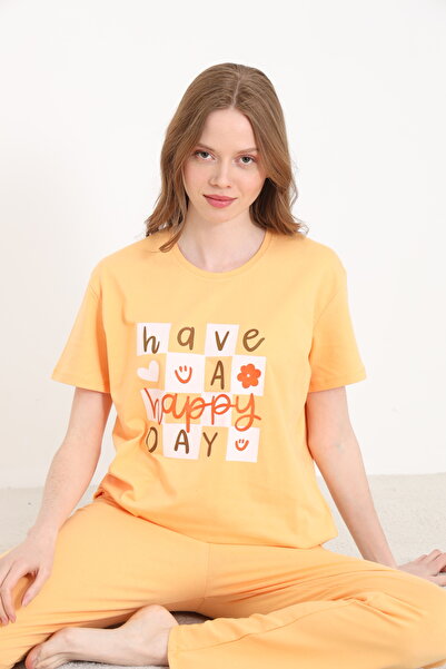 ELİTOL Дамски пижамен комплект от памук и ликра