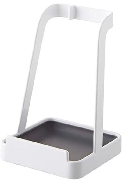 Arabest Small Kitchen Storage Rack with Water Tray, Metal Cookware Cover and ...