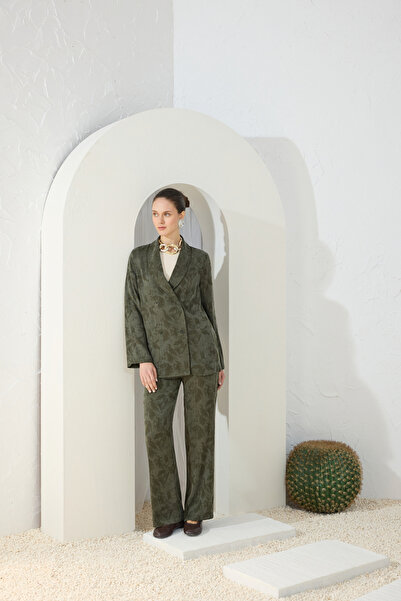 Aker Haki Kruvaze Kapama Tunik